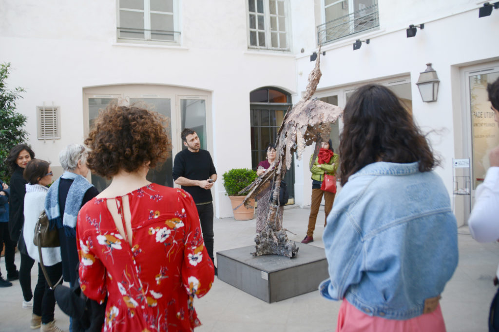 Rencontre avec l'artiste Lionel Sabatté, 2019 © Fondation Bullukian