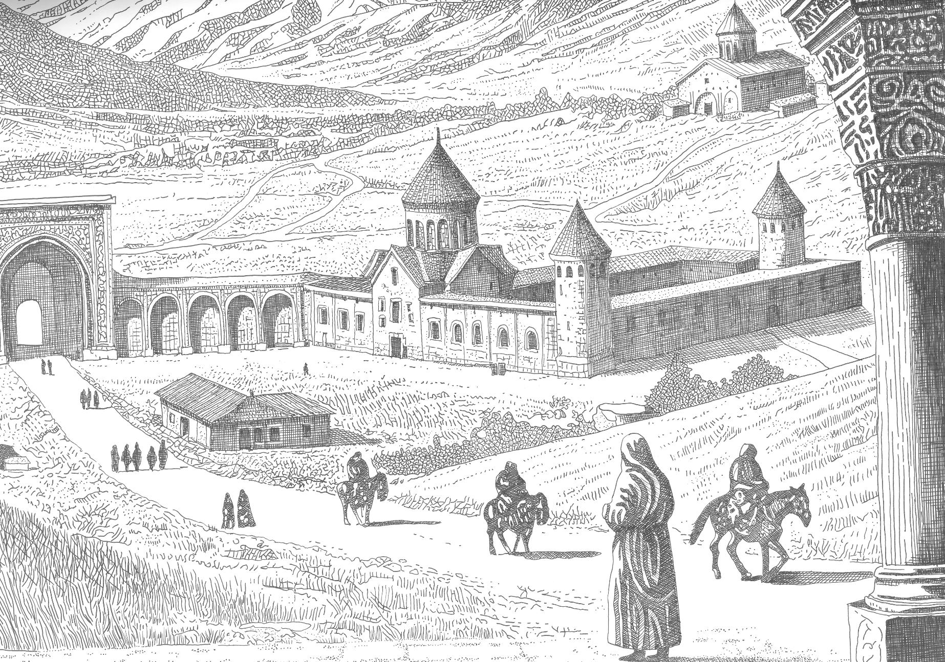 Dessin original de Charlotte Vergély (Atelier CH.V)