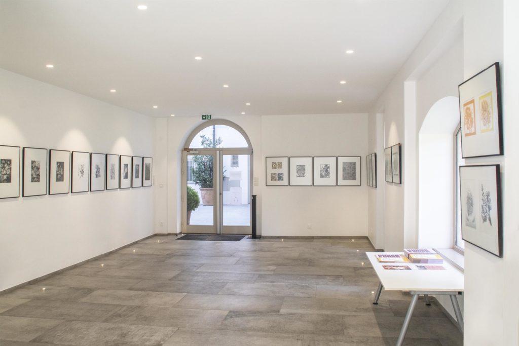 Vue de l'exposition des étudiants de l'Ecole Emile Cohl, 2021 © Fondation Bullukian