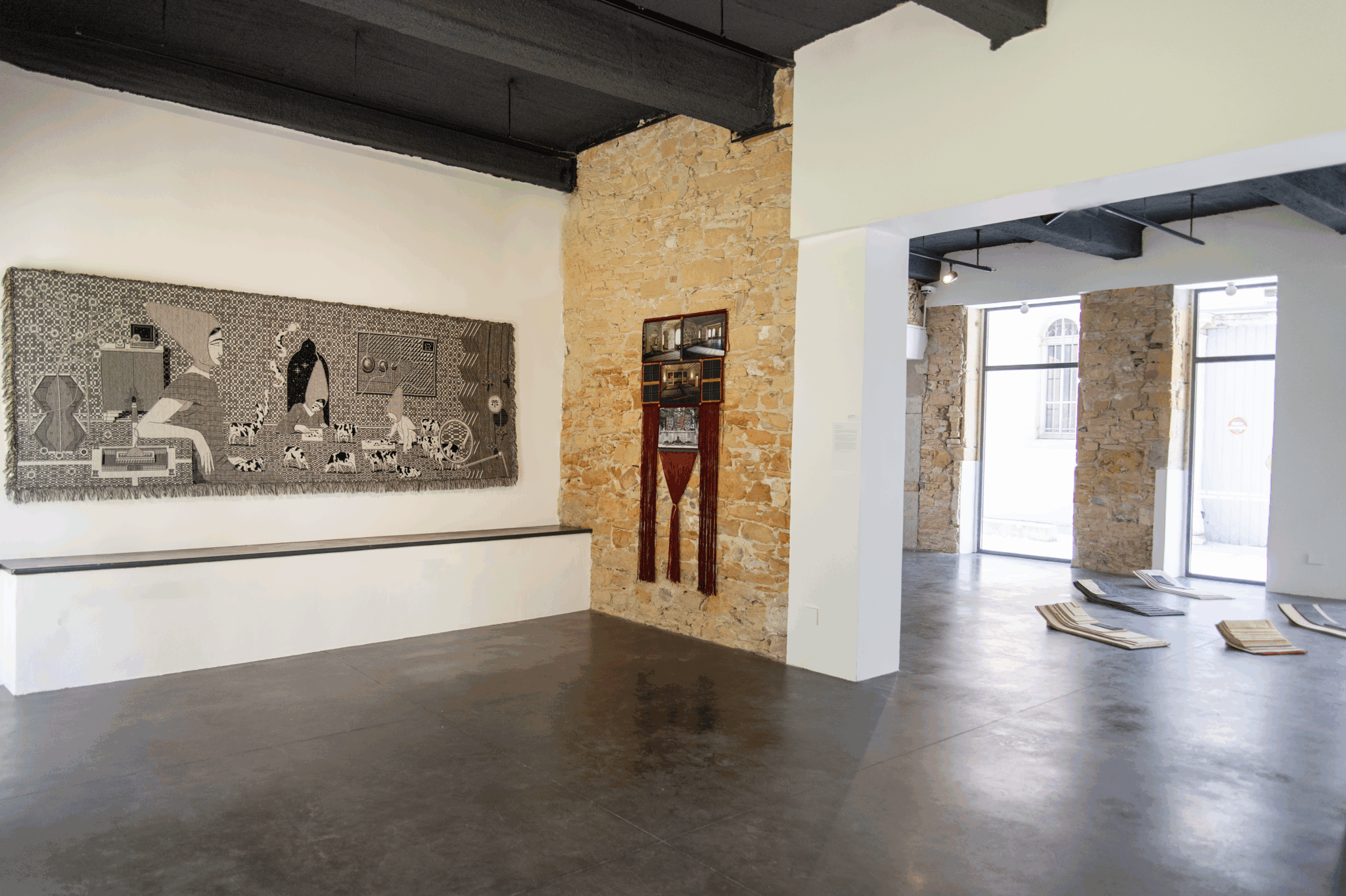 Vue de l'exposition "Territoires tissés", Fondation Bullukian, 2025 ©FondationBullukian