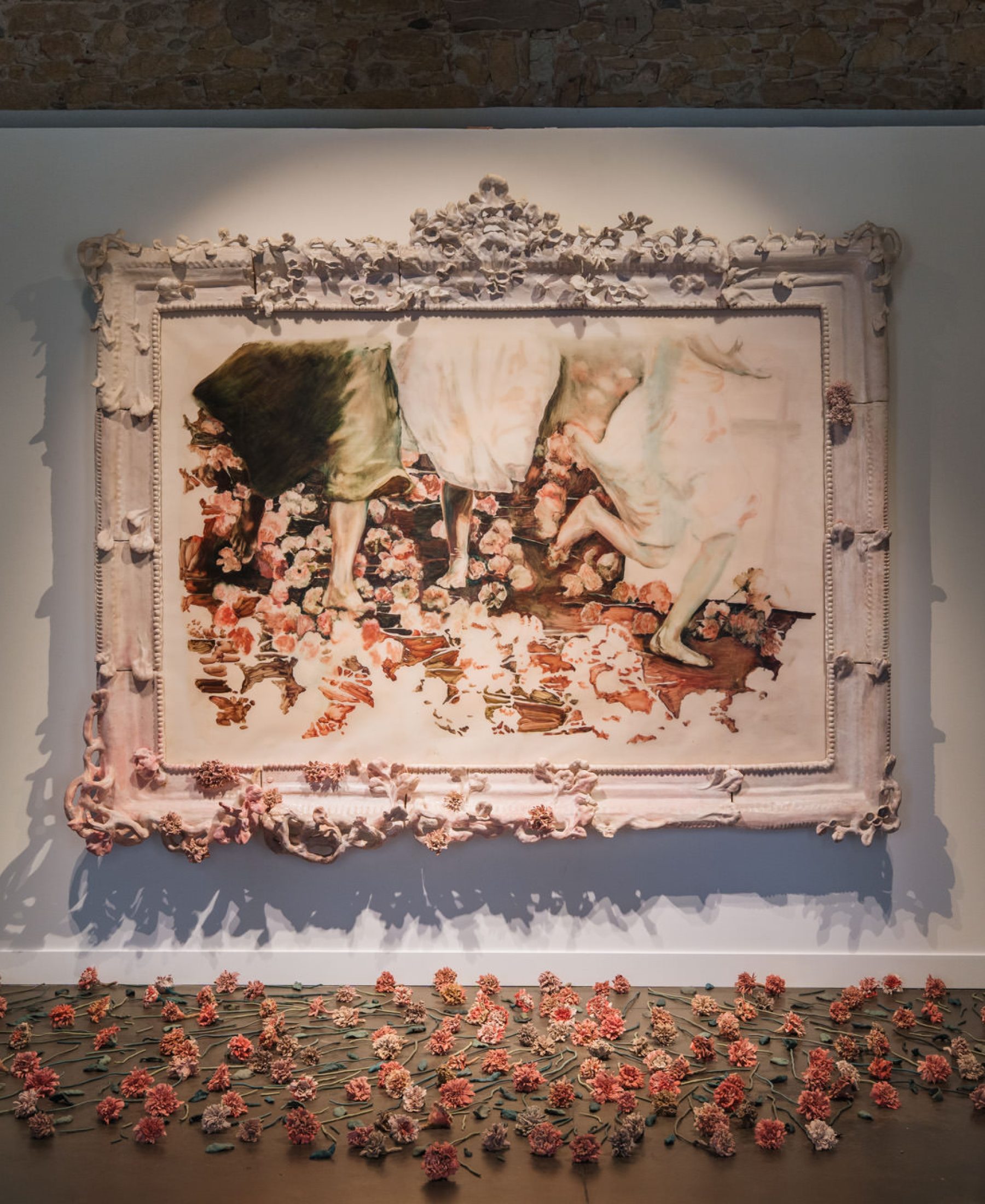 Vue de l'exposition Le Mur invisible de Sarah Jérôme à la Fondation Bullukian, 2025 ©Blandine Soulage