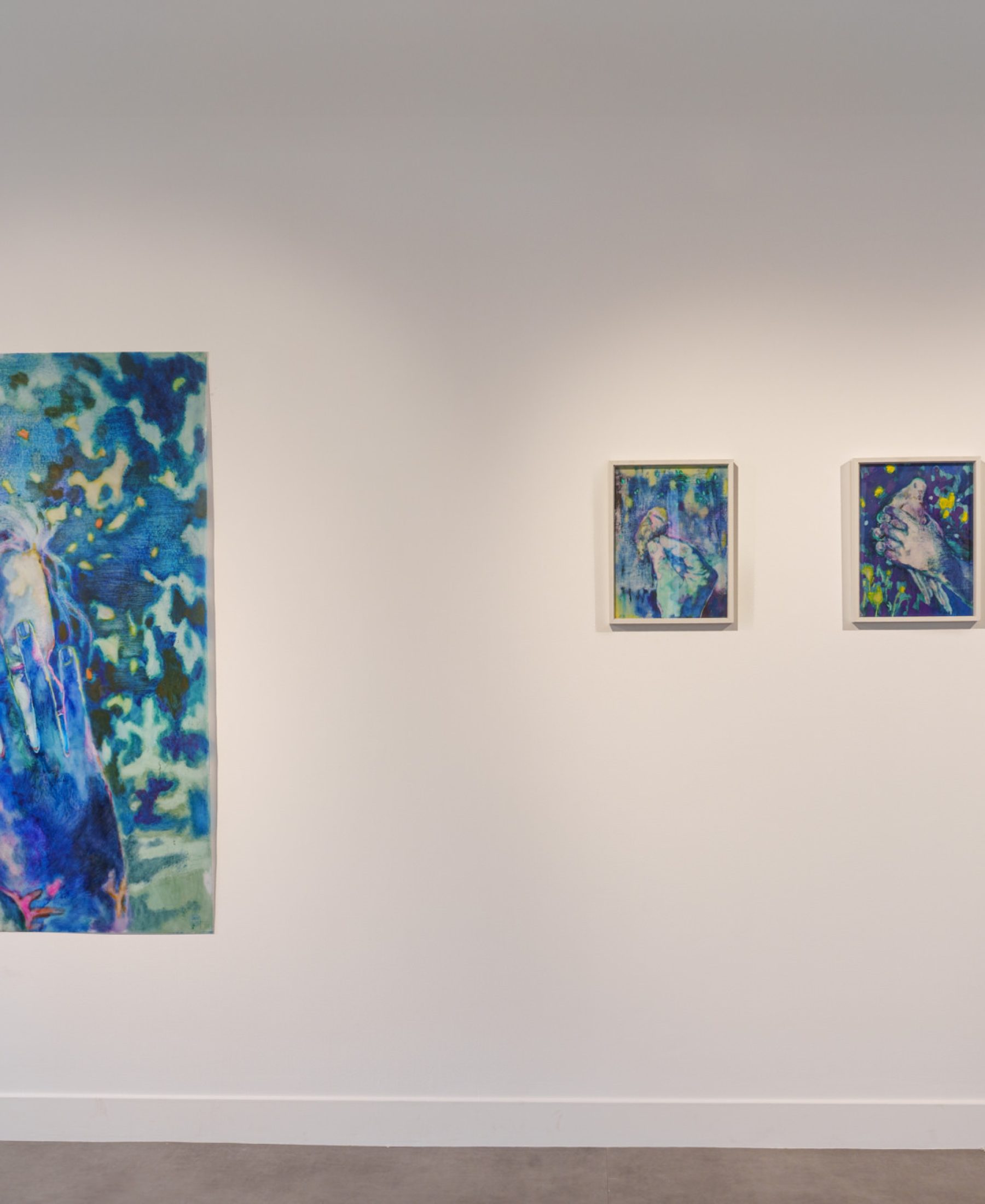 Vue de l'exposition Le Mur invisible de Sarah Jérôme à la Fondation Bullukian, 2025 ©Blandine Soulage